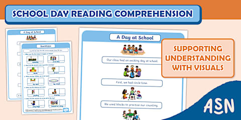 Christmas Day Reading Comprehension with Visual Supports