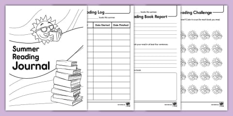 Reading Logs for K-2nd Grade