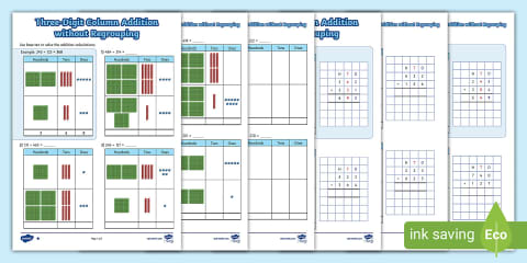 Year 3 Maths Same-Day Intervention Plan: Adding 3-Digit Numbers Using ...