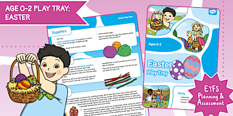 Northern Ireland EYFS Age 2-3 Play Tray: Easter