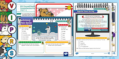KS1 A Pirate's Life For Me: Focused Reading Skills Comprehension Pack