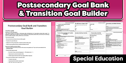 IEP Accommodations Cheat Sheets for Special Education