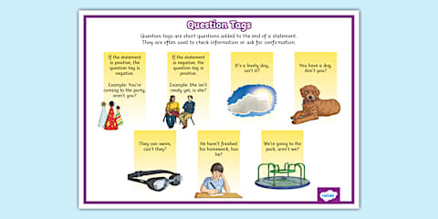 ESL Question Tags Worksheet [Kids, B1-B2]