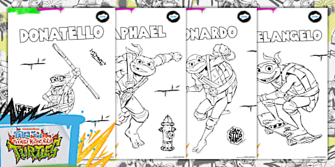TMNT: Pencil Control and Letter Formation Activity Booklet