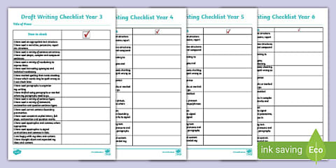 Year 5 Editing Guide and Checklist