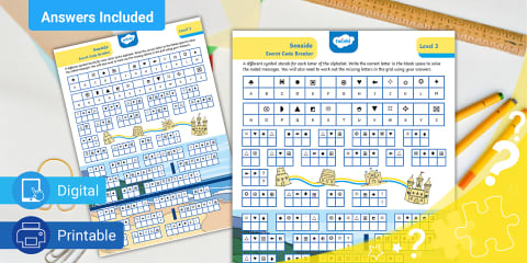 Captain Cockatoo and the Ocean's Crown Secret Code Breaking Puzzle Pack