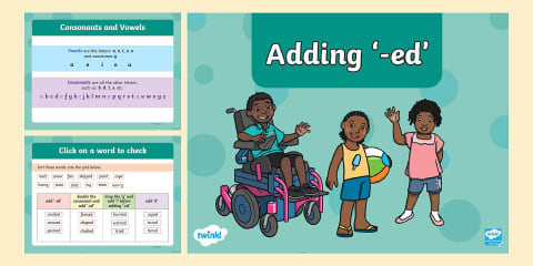 Adding the Suffix -ed KS1 English Multiple Choice Quiz