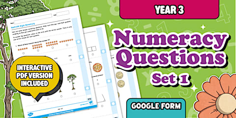 Year 3 NAPLAN-Style Numeracy Questions Digital Form - Set 2