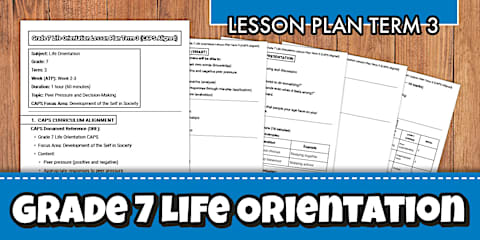 Grade 7 English FAL - Lesson Plan - Term 3 (CAPS Aligned)
