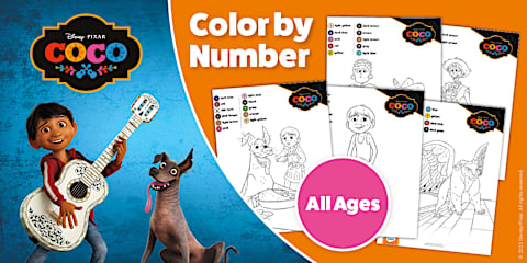 Brave: Color by Number Worksheets