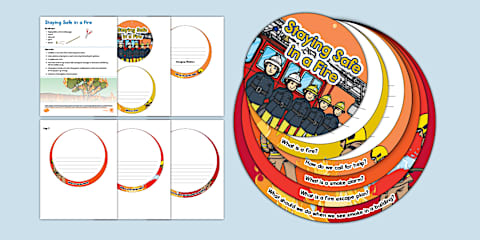 Safe Snorting Booklets 자연재해 안전한 대비책 활동책 만들기 Staying Safe in a Natural Disaster Circles Booklet