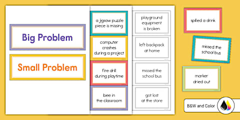 How Big Is This Problem? Pebble, Rock, Boulder Problem-Solving Poster
