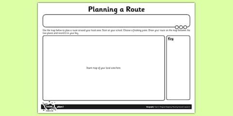 Planning a Journey Activity Sheet