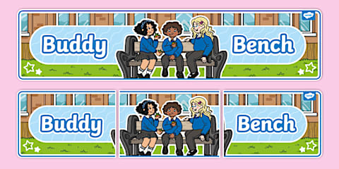 Buddy Bench And Friendship Station Display Signs