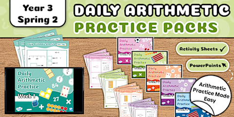 Year 1 Spring 2 Daily Arithmetic Practice Pack