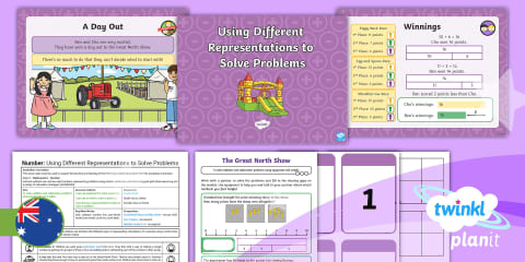 Missing Numbers Word Problems Worksheet - AC9M4N09