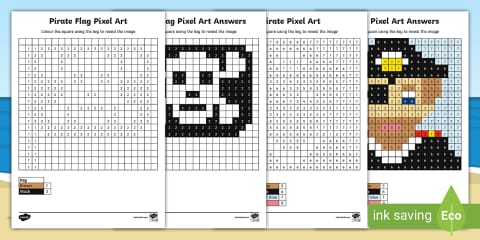 The Three Little Pigs Pixel Art Colouring Puzzle Pack
