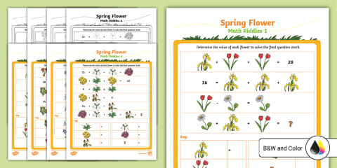 Spring Multiplication Math Facts Maze for 3rd-5th Grade