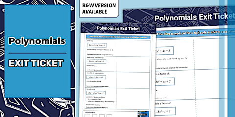 Algebra I: Factoring Polynomials Task Cards