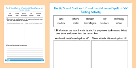 year-3-spelling-words-with-a-k-sound-spelt-with-ch