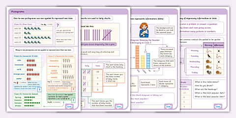 KS1 Year 2 Statistics Display Posters Tally Chart