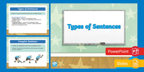 Simple, Complex, and Compound Sentences PowerPoint & Google Slides for ...