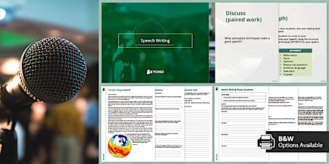 Speech Writing Examples Resource Pack