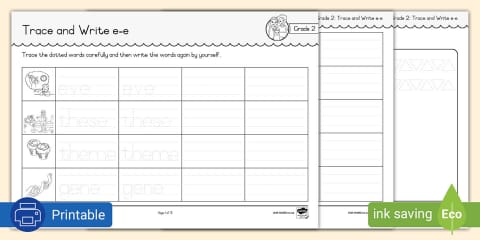 Grade 2 Phonics Trace and Write oi