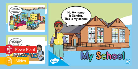 Places around My New School Editable PowerPoint