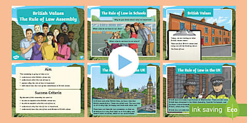 Rule of Law British Values Display Poster