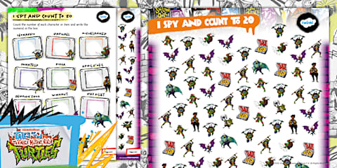 TMNT: Pencil Control and Letter Formation Activity Booklet