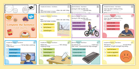 Idioms Matching Worksheet for 3rd-5th Grade