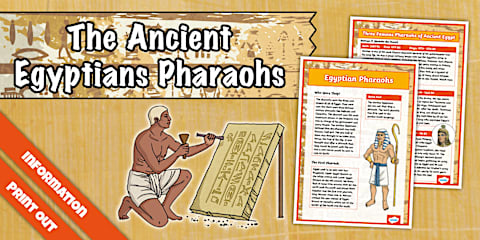 Ancient Egyptian Pharaohs Fact File Template