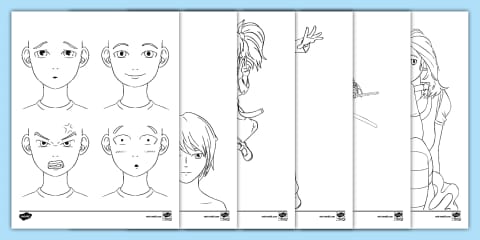 anime drawing ks2