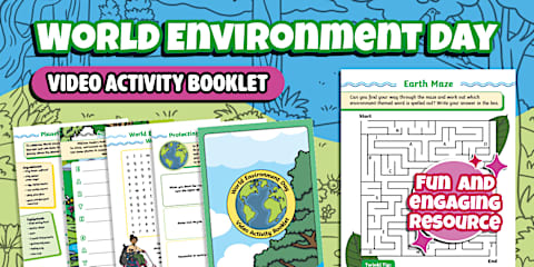 World Environment Day Colouring Facts Poster