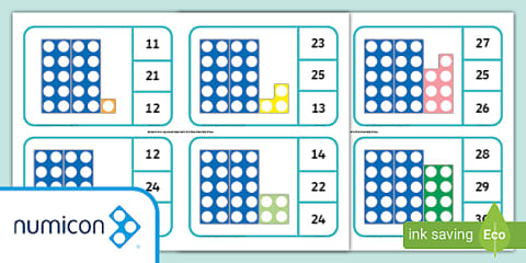 Numbers, Numicon Shapes and Dice Matching Cards