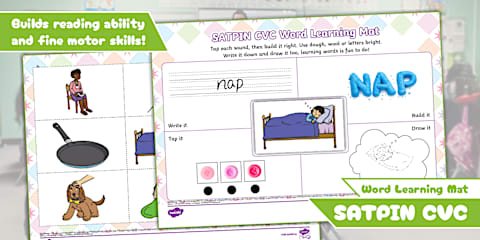 Roll and Write SATPIN Letter Formation Activity Sheet