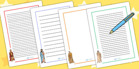Ancient Greek Gods Page Borders