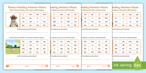 Phase 2 Phonics Worksheets