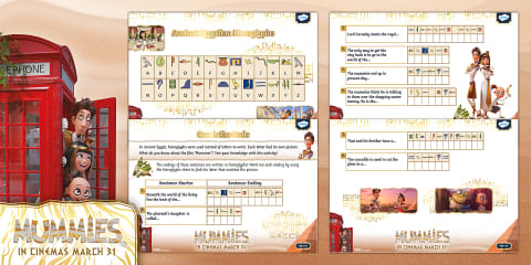 Mummies: Hieroglyphics Challenge [Ages 7-11]