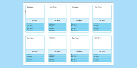 Editable Top Cards Template