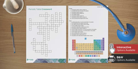 Elements of the Periodic Table Word Search