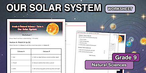Grade 8 NS - Term 4 - Objects Around the Sun (CAPS Aligned)
