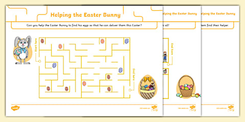 Saving Easter Missing Number Maths Challenge Cards