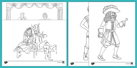 Peter Pan Colouring Page Jigsaw Puzzle