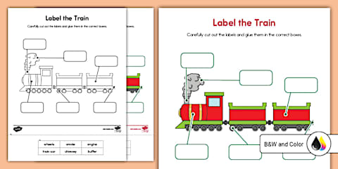 Early Childhood Trains Uppercase Letter Tracing Worksheet