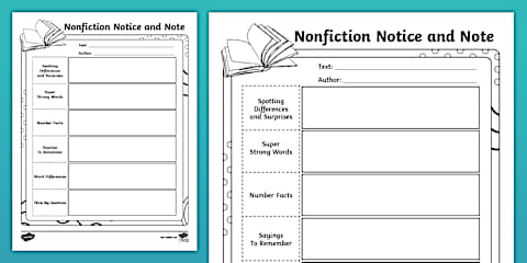 Two-Column Notes for 6th-8th Grade