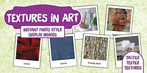 Texture Display Method Name Foundation Phase - Life Skills Different Types of Textures - Instant ...