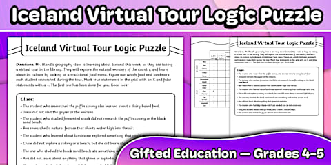 Numberless Word Problem Challenge Cards for Gifted Education | Fifth Grade