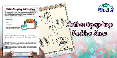 Old Clothes Fashion Upcycled Activity Pack